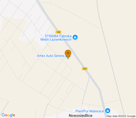 Mapa dojazdu do warsztatu samochodowego w miejscowości Dobroszyce