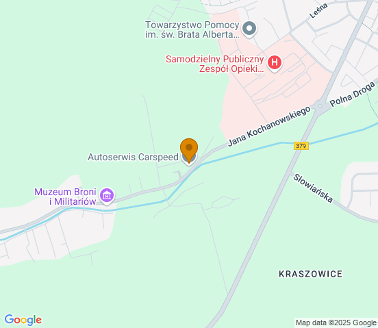 Mapa dojazdu do warsztatu samochodowego w miejscowości Witoszów Dolny
