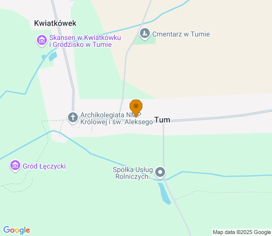 Mapa dojazdu do warsztatu samochodowego w miejscowości Łęczyca