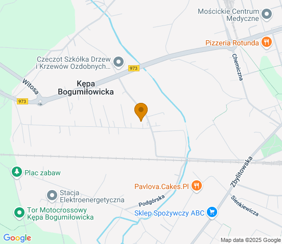 Mapa dojazdu do warsztatu samochodowego w miejscowości Tarnów