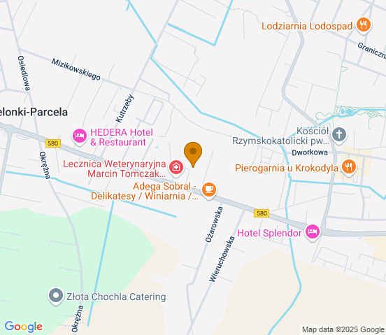 Mapa dojazdu do warsztatu samochodowego w miejscowości Stare Babice