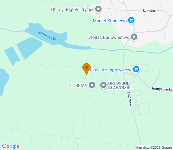 Mapa dojazdu do warsztatu samochodowego w miejscowości Sobolewo