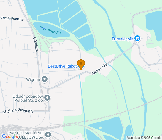 Mapa dojazdu do warsztatu samochodowego w miejscowości Czechowice-Dziedzice