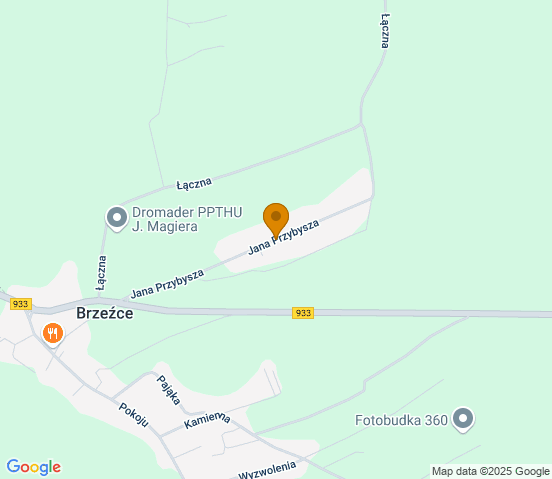 Mapa dojazdu do warsztatu samochodowego w miejscowości Pszczyna