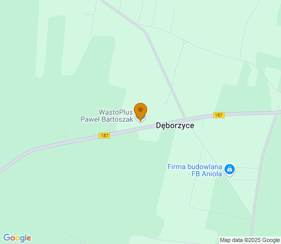 Mapa dojazdu do warsztatu samochodowego w miejscowości Pniewy