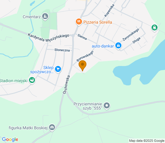 Mapa dojazdu do warsztatu samochodowego w miejscowości Trzemeszno