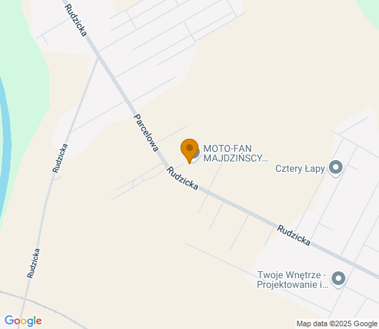 Mapa dojazdu do warsztatu samochodowego w miejscowości Wola Podłężna